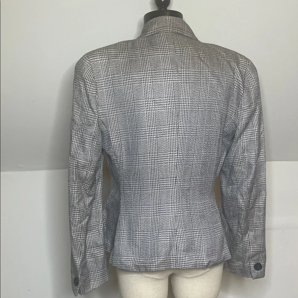 Dior Classic Black and White Checkered Blazer